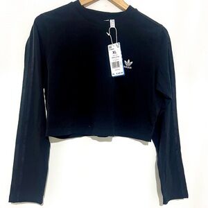 NWT - Adidas long sleeved crop shirt (athleisure wear)